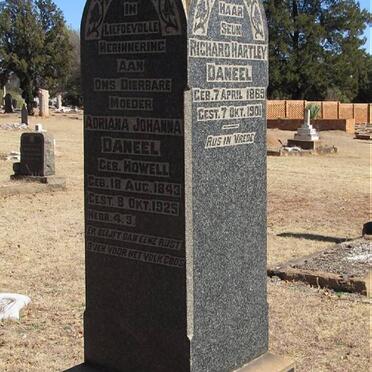 DANEEL Adriana Johanna nee HOWELL 1843-1925
