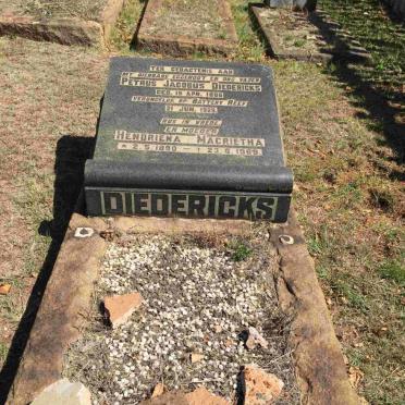 DIEDERICKS Petrus Jacobus 1886-1929 &amp; Hendriena Magrietha 1890-1969