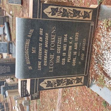 FOKKENS Leonie nee COETZEE 1914-1939
