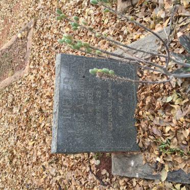 GROBLER Maria A. nee DE BEER 1876-19??