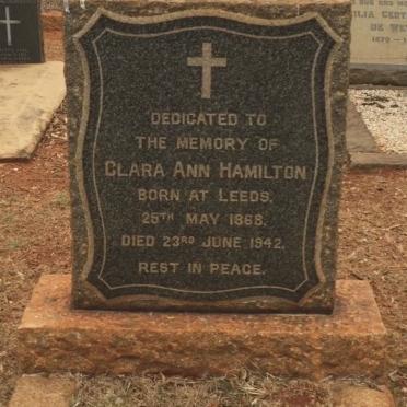 HAMILTON Clara Ann 1868-1942