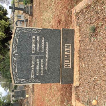 HUMAN Matheus Gerhardus 1875-1945 &amp; Anna Elizbet 1879-1945