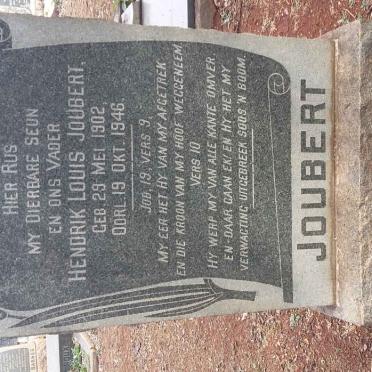 JOUBERT Hendrik Louis 1902-1946