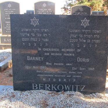 BERKOWITZ Barney -1962 &amp; Doris -1962