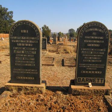 BARNETT Jacob -1913 &amp; Jetta -1916