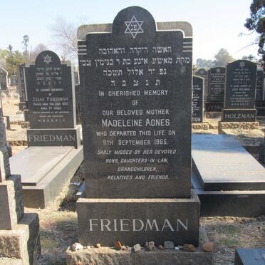 FRIEDMAN Madeleine Agnes -1965
