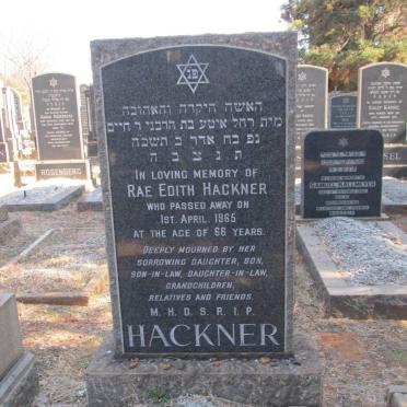 HACKNER Rae Edith -1965
