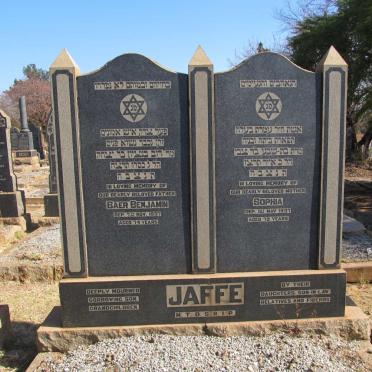 JAFFE Baer Benjamin -1937 &amp; Sophia -1937