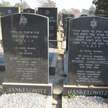 JANKELOWTIZ Morris -1980 &amp; Rose -1997