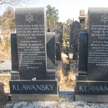 KLAWANSKY Morris -1946 &amp; Phoebe -1974