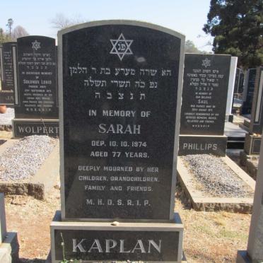 KAPLAN Sarah -1974