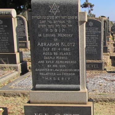 KLOTZ Abraham -1952