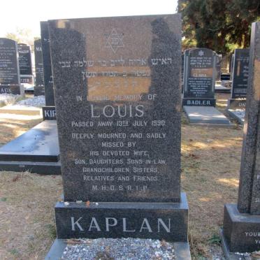 KAPLAN Louis -1990