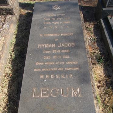 LEGUM Hyman Jacob 1888-1961