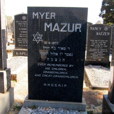 MAZUR Myer -1977