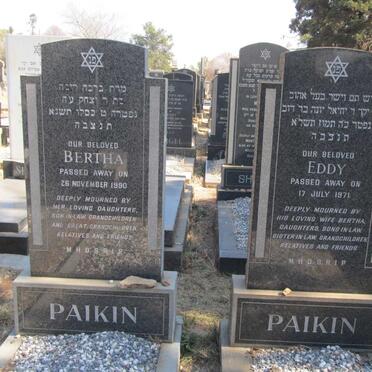 PAIKEN Eddy -1971 &amp; Bertha -1990