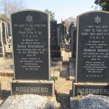 ROSENBERG Norman Morris -1960 &amp; Sarah -1976