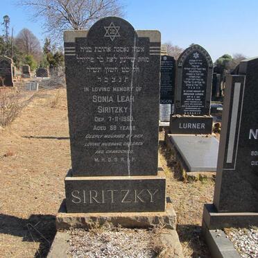 SIRITZKY Sonia Leah -1953