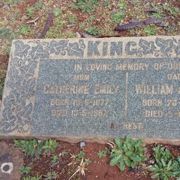 KING William Alfred 18??-1946 &amp; Catherine Emily 1877-196?