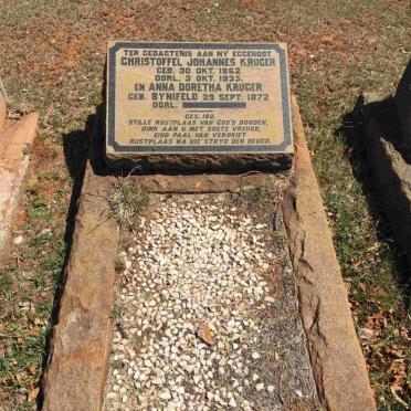 KRUGER Christoffel Johannes 1862-1935 &amp; Anna Doretha BYNIVELD 1872-