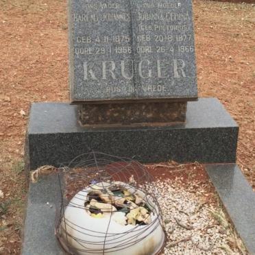 KRUGER Barend Johannes 1875-1956 &amp; Johanna Gedina PRETORIUS 1877-1966