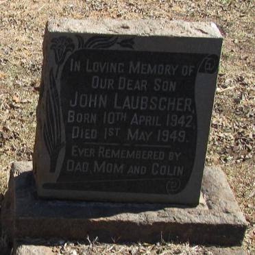 LAUBSCHER John 1942-1949