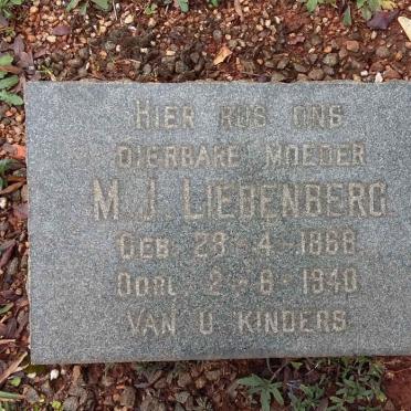 LIEBENBERG M.J. 1868-1940