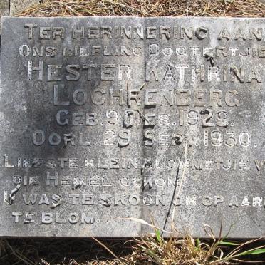 LOCHRENBERG Hester Kathrina 1929-1930