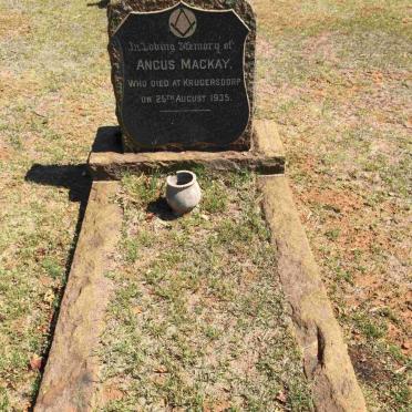 MACKAY Angus -1935