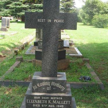 MALLETT John -1941 &amp; Elizabeth K. -1940