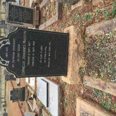 MASSYN Cornelus Johannes 1907-1939