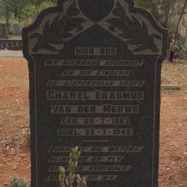 MERWE Charel Erasmus, van der 1883-1942
