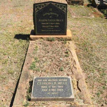 MILES Joseph Yates 1886-1928 &amp; Georgina H. 1893-1963