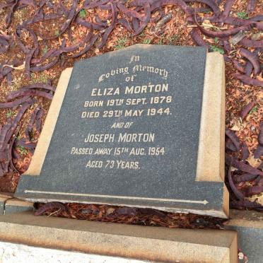 MORTON Joseph -1954 &amp; Eliza 1878-1944