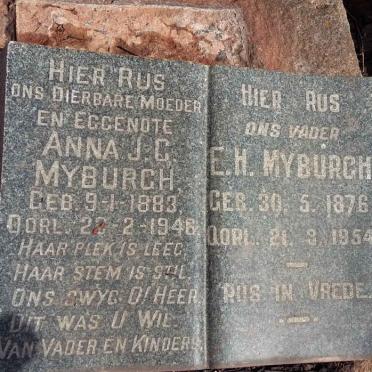 MYBURGH E.H. 1876-1954 &amp; Anna J.C. 1883-1946