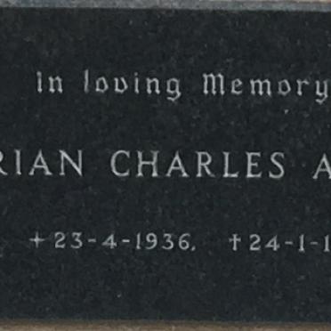 ARRAH Brian Charles 1936-1975
