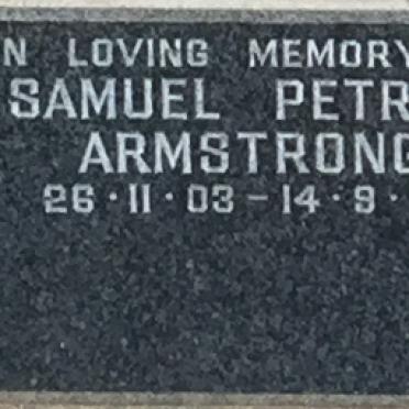 ARMSTRONG Samuel Petrus 1903-1972