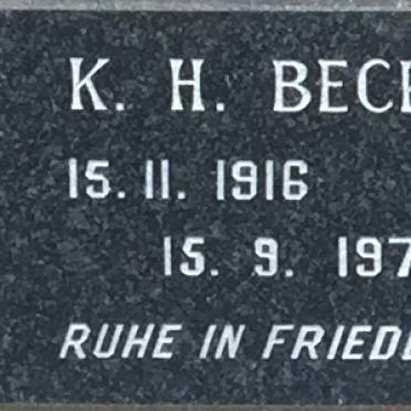 BECK K.H. 1916-1975