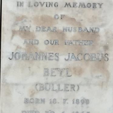 BEYL Johannes Jacobus 1898-1963