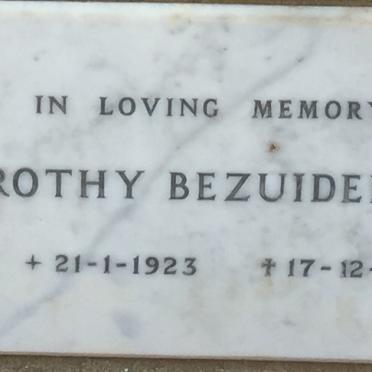 BEZUIDENHOUDT Dorothy 1923-1970