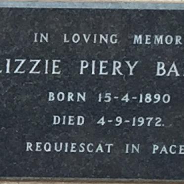 BAILEY Lizzie Piery 1890-1972
