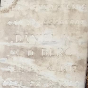 BERG Daniel W., v. d. 1912-19?6