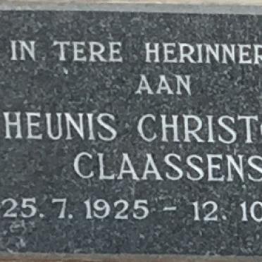 CLAASSENS Theunis Christoffel 1925-1971