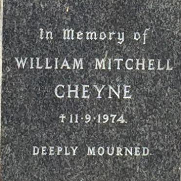 CHEYNE William Mitchell -1974