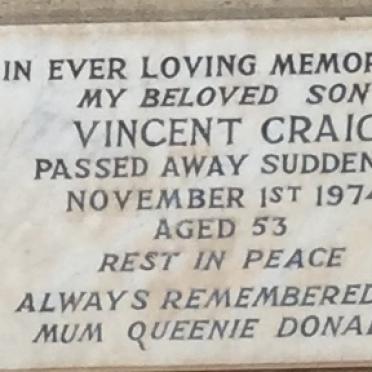 CRAIG Vincent -1974
