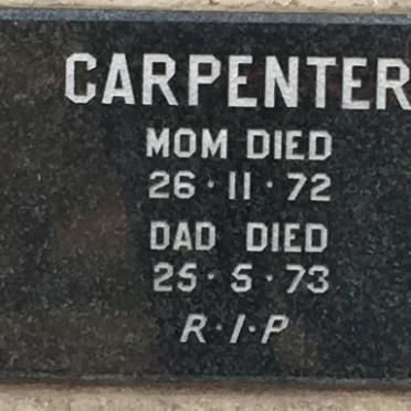 CARPENTER ? -1973 &amp; ? -1972