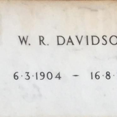 DAVIDSON W.R. 1904-1971