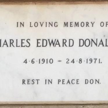 DONALDSON Charles Edward 1910-1971