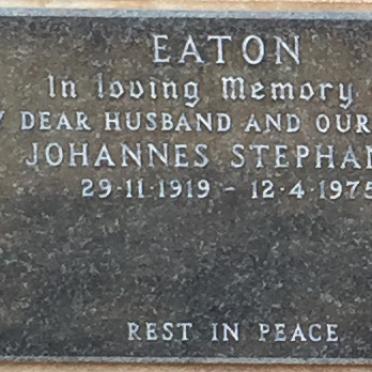 EATON Johannes Stephanus 1919-1975