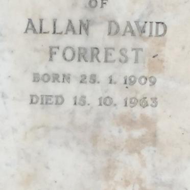 FORREST Allan David 1909-1963